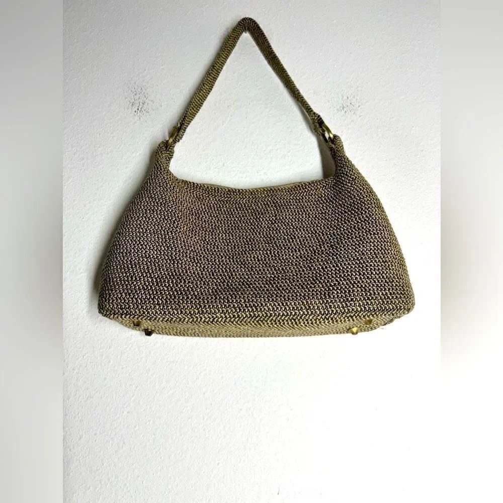 Orvis Bohemian Woven Women’s Shoulder Bag Brown Tan Y2K